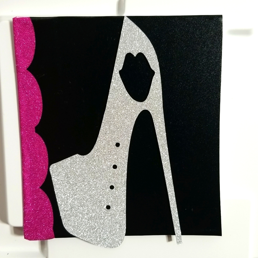 Stiletto heel earring holder